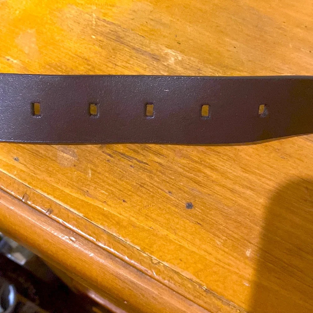 Calvin Klein Western Style Belt with Crystals and Matte Brass Color Findings M